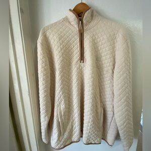 NWT Laguna 1946 Men's Cream Zip Up Sweater